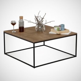 Hanah Home Mesa de Centro Poly - Caucasian Oak
